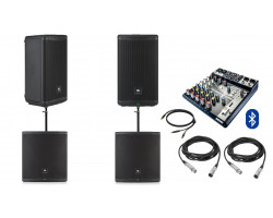 Акустическая система JBL EON715 с 2 сабвуферами + микшер | 2800Вт